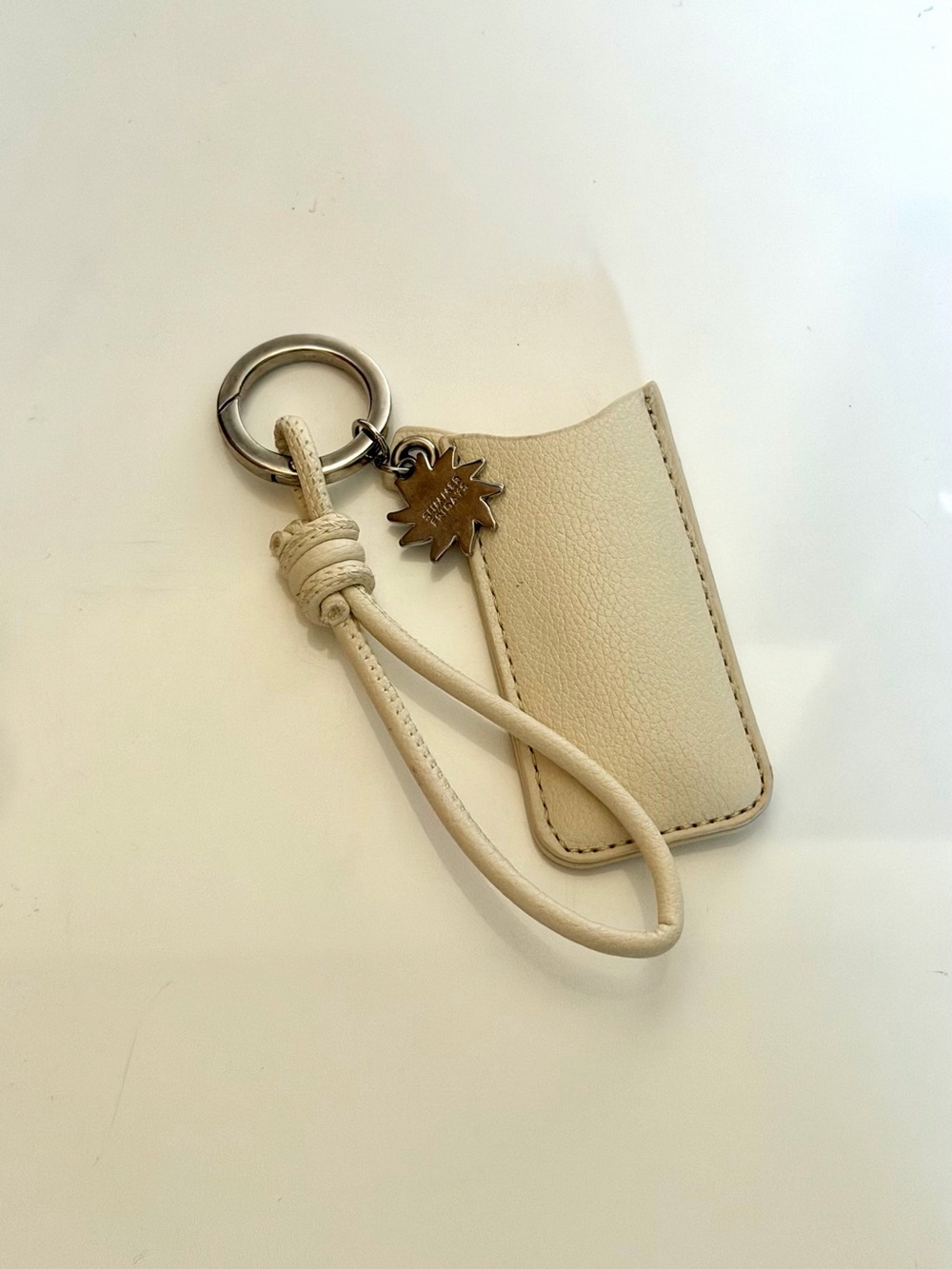 Leather Keychain lipstick Holder - summer Fridays